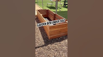 Planter box built under $50! #garden #howto #diy #redwood #raisedgardenbed #construction #teamridgid