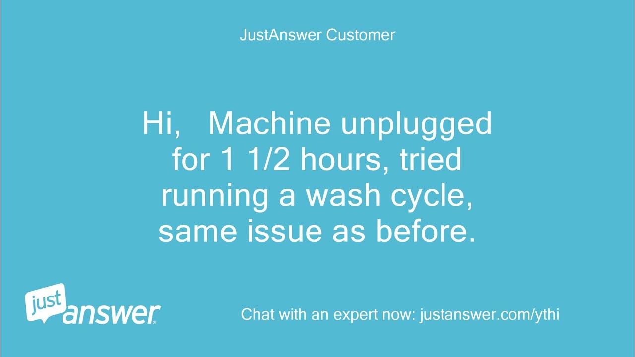Hotpoint wml520 washing machine spins for a few seconds then youtube