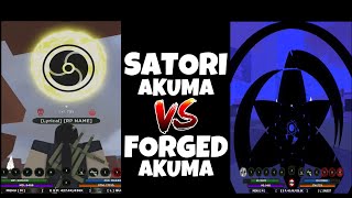 Satori Akuma / Shisui's MS Vs Forged Akuma / Obito's MS In SHINDO LIFE  |  ROBLOX game by @RellGames