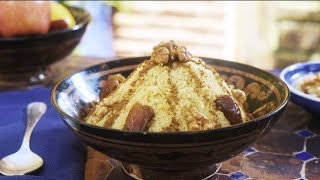 Couscous Dessert / كسكس حلو - CookingWithAlia - Episode 917