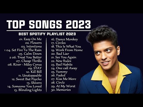 Best Pop Music Playlist 2023 - Miley Cyrus, Selena Gomez, The Weeknd, Adele, Maroon 5, Ed Sheeran