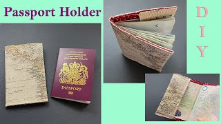 How to Make a Fabric Passport Holder | passport case | passport cover | Travel Wallet | Diy Sewing