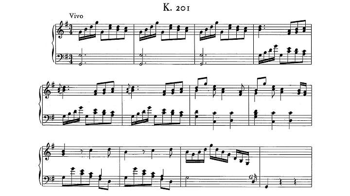 Scarlatti: Sonata in G major K 201 (L 129) - Pamel...