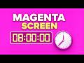 Solid Magenta Screen for 8 Hours | Relaxing Visual Background (No Sound) #ColorScreen #AmbientLight