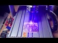 Demo Laser engraving with configuration in LaserGRBL | Neje N30820 | CNC3040