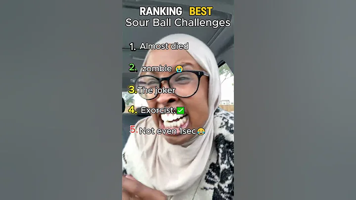 Ranking Best Sour Ball Challenge! #sour #ranking #shorts #reaction