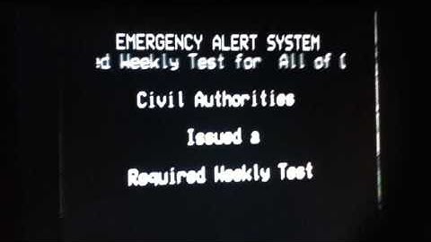 EAS - Required Weekly Test #6