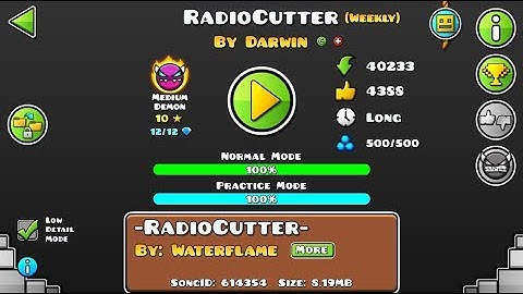[GD] RADIOCUTTER BY DARWIN (WEEKLY DEMON) | GEOMETRY DASH 2.11
