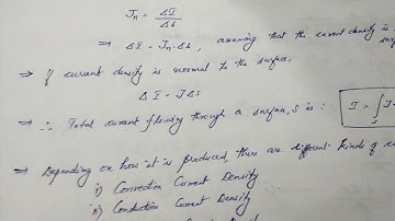 EE302: EMT-current density & its types