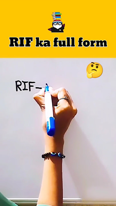 RIF ka full form kya hai 👨‍✈️|| What is full form of RIF #viralshort  #rif