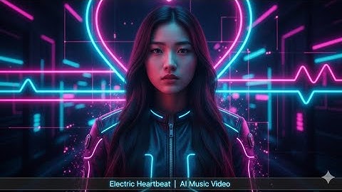 Electric Heartbeat | AI Music Video (Light Cyberpunk / EDM)