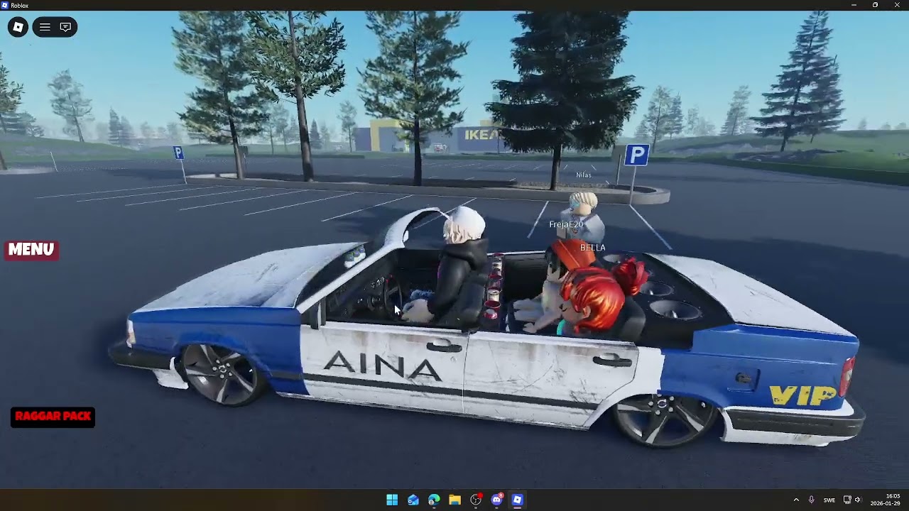 Jag o Nilas kör Volvo byn 2 med Guzzarna!               Srry om man inte hörde oss