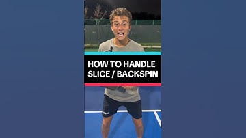 How to handle slice / backspin #pickleball #pickleballtips #shorts