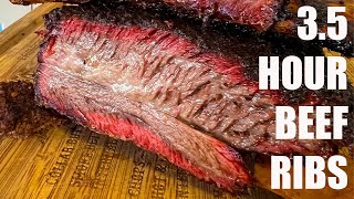 3.5 Hour Smoked Beef Short Ribs  Hot and Fast Method