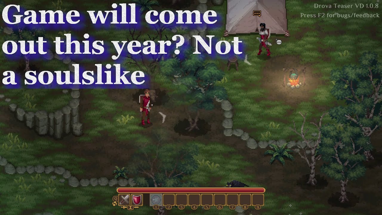 Drova Forsaken Kin 2023 Steam Demo Open world Pixel Action RPG Classic RPG No quest