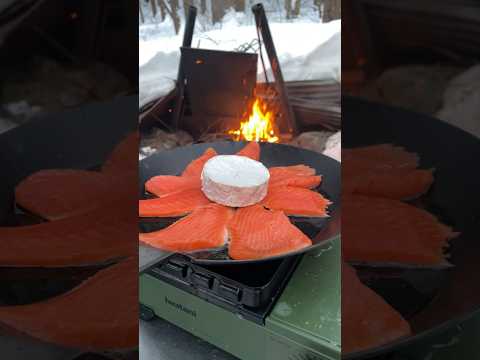 大自然で作る究極のチーズ料理 The ultimate cheese dish made in nature #shorts #food #outdoor #easelartstudio