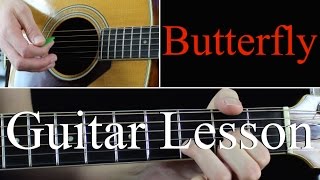 Video thumbnail of "Butterfly - Guitar Lesson Tutorial - Weezer"