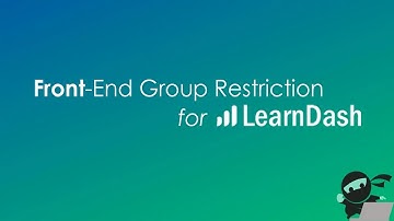 Frontend Group Restriction For LearnDash | version 1.0