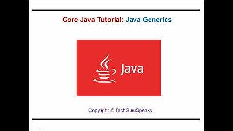 Core_Java_47 - Java Generics
