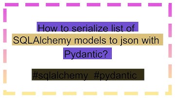 How to serialize list of SQLAlchemy models to json with Pydantic?