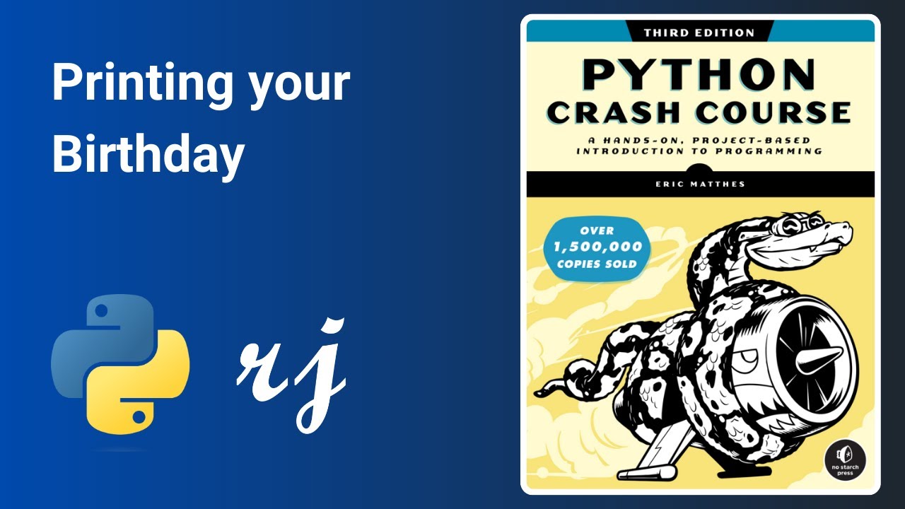 Printing your birthday - in python - YouTube