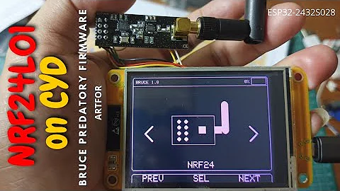 Connect NRF24L01 on CYD for BRUCE Predatory Firmware