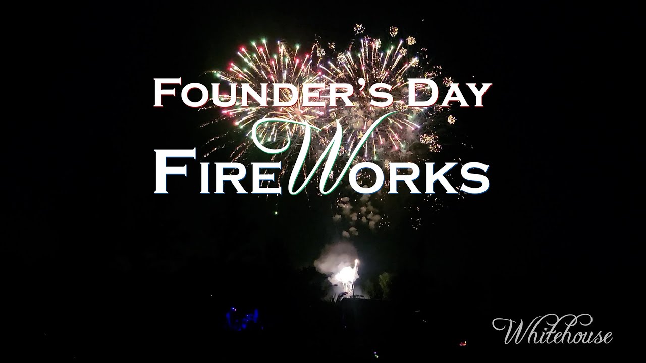 Whitehouse Founder's Day Fireworks 2025 Recap