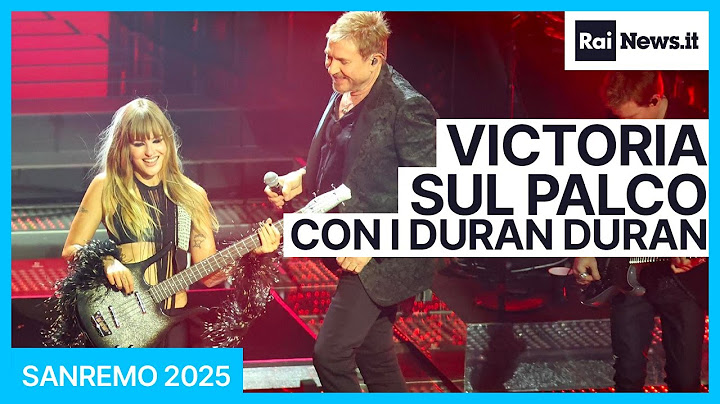 Sanremo 2025, Victoria dei Maneskin sul palco dell'Ariston con i Duran Duran