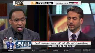 ESPN First Take - Stephen A. Smith Rips Ryan Grigson Over Andrew Luck