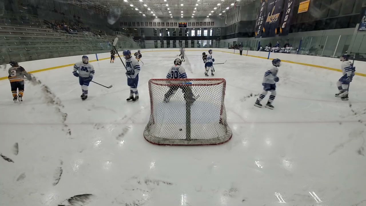 Goaliecam - Away- Prior Lake Bantam B2 Hockey - Laker Shootout - Game 2 - PL Navy vs Minnetonka Blue