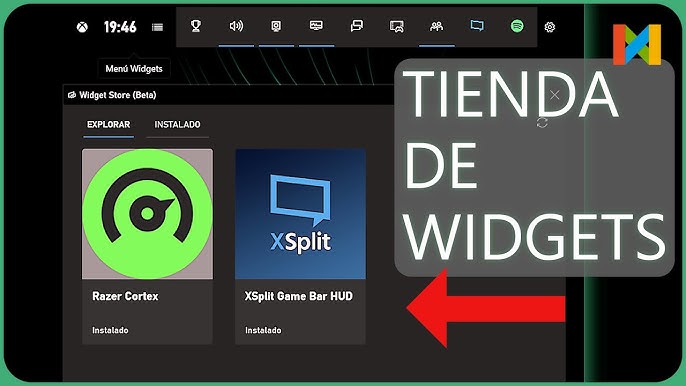 Xbox Game Bar's new widgets link to apps like XSplit