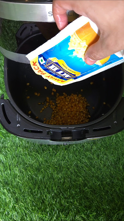 Ever tried Air fryer golden Popcorn?🍿