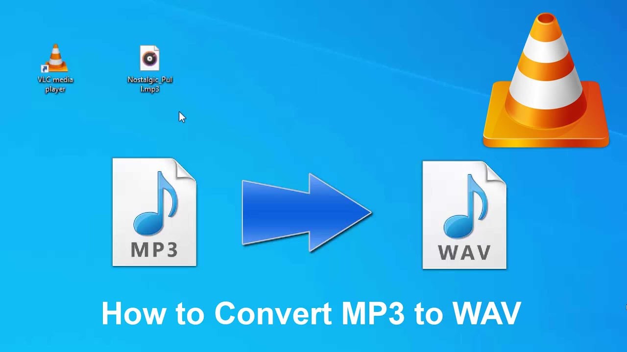 how to convert a file to wav with vlc