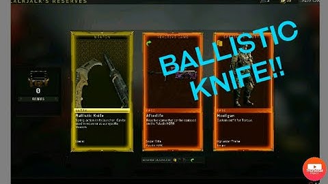 Bo4 BALLISTIC KNIFE!!!! Operator mod!!