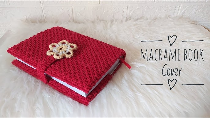 how to crochet a flower book cover 🧚🏼‍♂️🌸