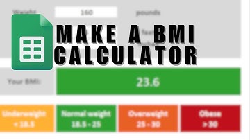 How to Make A BMI Calculator Using google sheets NEW UPDATE September 2022 | 2023 UPDATED