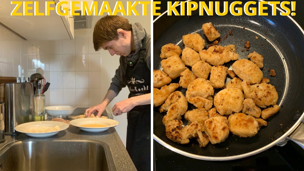 Zo maak je zelfgemaakte kipnuggets in de koekenpan