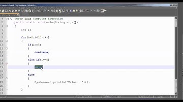 Continue and Break Statement In Java  Tamil