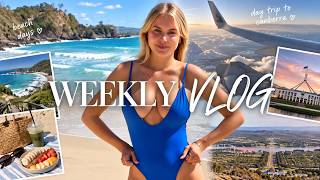 WEEKLY VLOG! Crazy Travel Day + Cook With Me