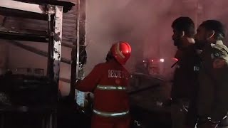 At least 1 dead as fire breaks out at building in Karachi&rsquo;s Shah Faisal Colony