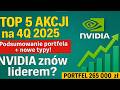 TOP 5 AKCJI NA 4 KWARTAŁ 2025–podsumowanie wyników portfela Q3. Czy NVIDIA ponownie będzie liderem?