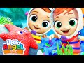 Fun At Ocean I सम द र म मज I Nursery Rhymes Songs Little Angel Hindi 