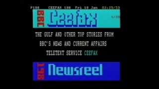 Gulf War: Pages from CEEFAX 18 January 1991