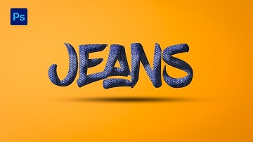 JEANS Text Effect - Photoshop For Beginners 2022