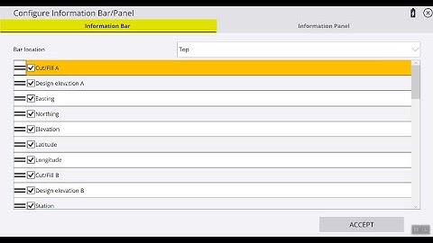 SITEWORKS How to Configure Info Bar and Panel - SITECH Louisiana