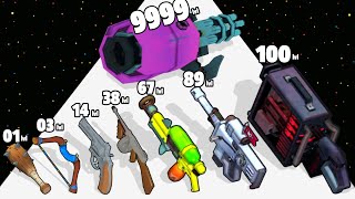Weapon Evolution Runner - Level Up Weapon Max Level Gameplay