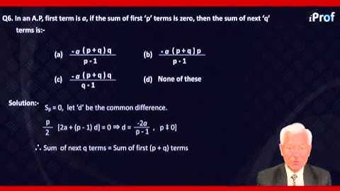 Arithmetic Progression - Questions & their Solutions Part 2 | IIT JEE Maths