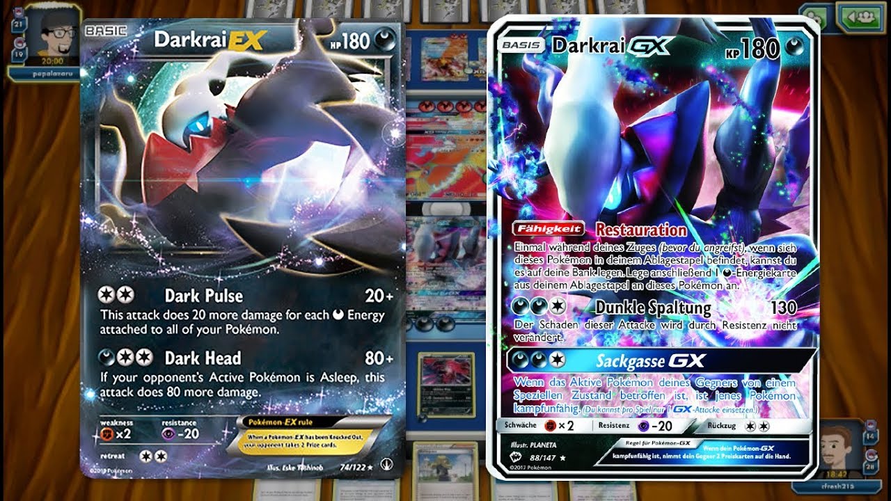 Play Testing My Own Darkrai GX From Burning Shadows Deck On PTCGO ...