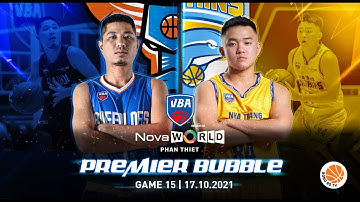 Trận đấu Hanoi Buffaloes vs Nha Trang Dolphins | VBA Premier Bubble Games | Game 15
