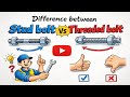 Difference between Stud bolt Vs Threaded bolt | Civilshare | Handwritten animation video format